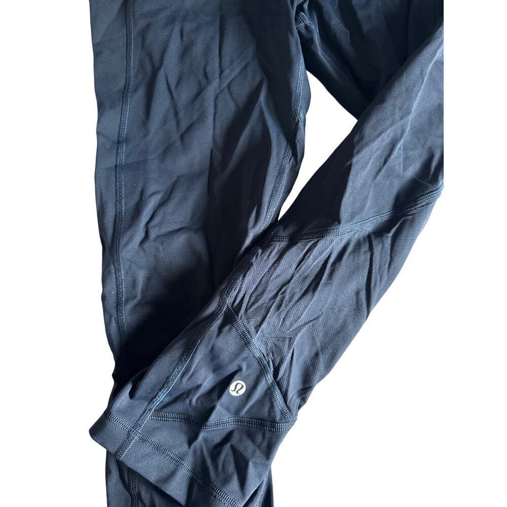 LULULEMON size 8 leggings NAVY - Picture 4 of 9